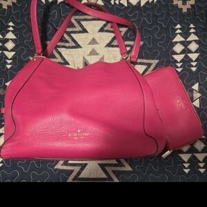 Kate Spade Fuchsia Shoulder Bag with Wallet